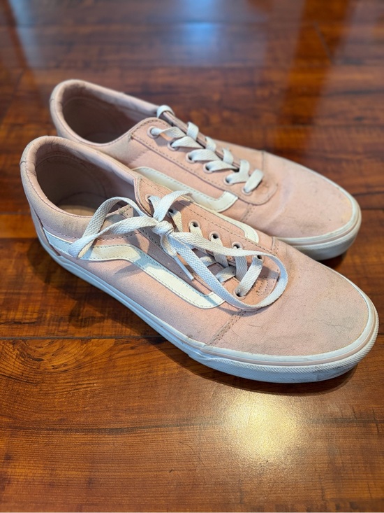 Vans Shoes - Vans Pink and White Low-Top Sneakers | Size 10